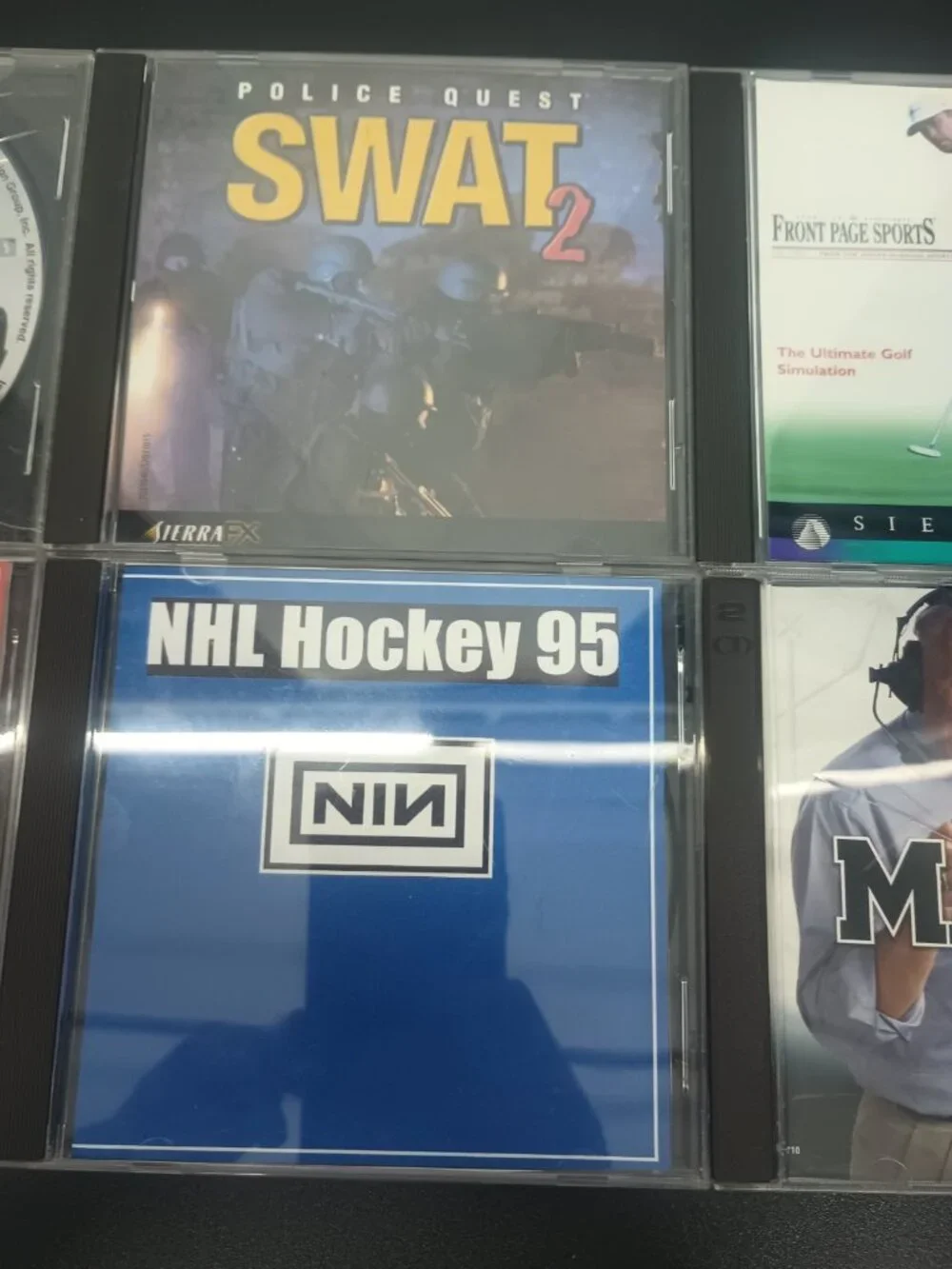 Vintage PC Games Lot SWAT NHL Hockey 95 Madden 97 Indy Car Racing Tested Working